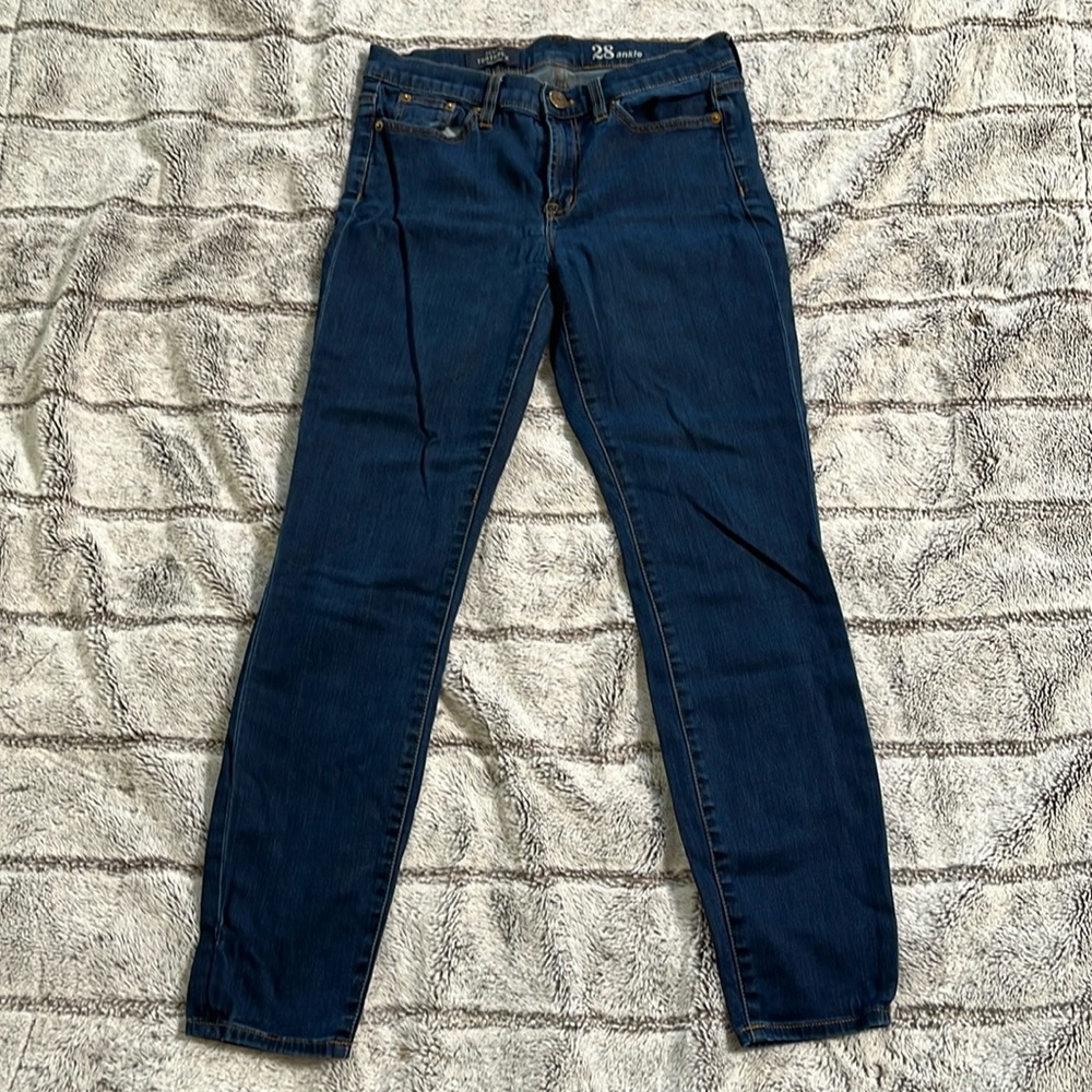 J Crew Toothpick Ankle Jeans